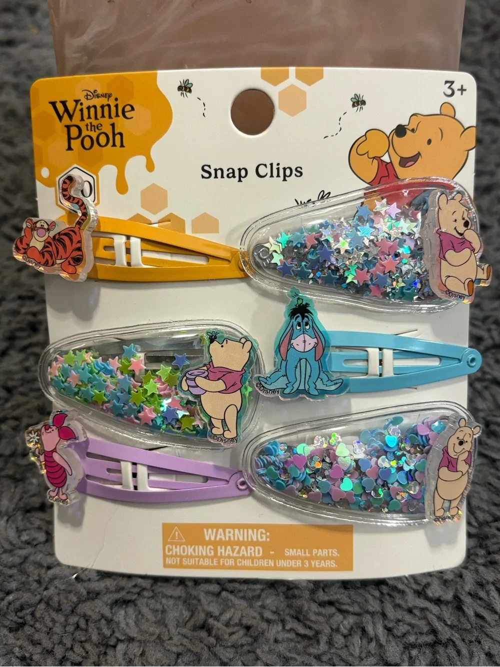 NWT Disney’s Winnie the Pooh hair snap clips